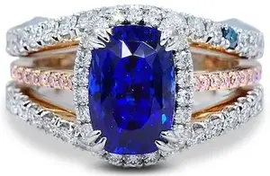 Custom Jewelry Blue Ring