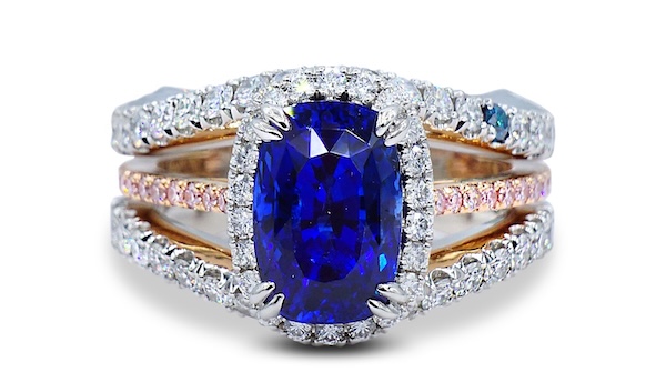 Custom Jewelry Blue Ring