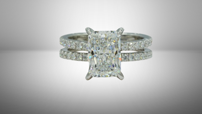 Custom Engagement Ring, Lab Grown diamond